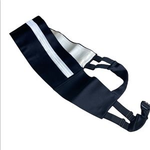 Stefano Ricci 100% Silk Pleated Black & White Cummerbund Made in Italy Sz Large